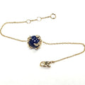 Bea Bongiasca 9 Karat Yellow Gold Lapis Lazuli Bead Bracelet