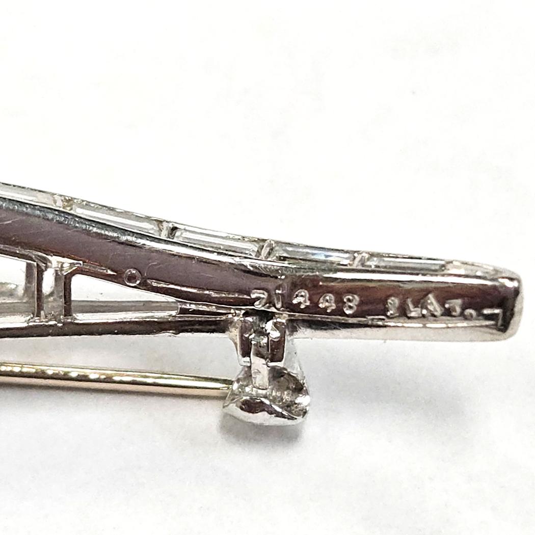 Oscar Heyman Platinum Diamond Floral Spray Brooch, 2.80 Carats Total Diamond Weight