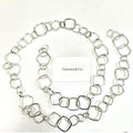 Tiffany & Co. Sterling Silver Torque Necklace 40" 105.2 DWT With Box & Receipt MD-EB-0202