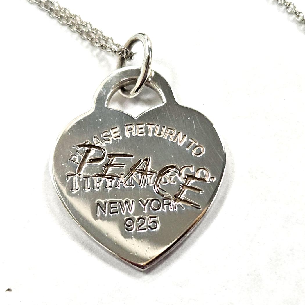 Tiffany & Co. Sterling Silver “Please Return to Tiffany” Heart Tag Pendant Necklace MD-EB-0251