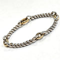 Gump’s Pepi Bracelet – Sterling Silver & 18K Yellow Gold, 31.2g  MD-EB-0252