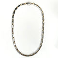 Tiffany & Co. Vintage Bar Link Necklace – 18K Yellow Gold & Sterling Silver, 45g  MD-EB-0025