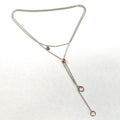 Dodo by Pomellato Bollicine Sterling Silver & 9k Rose Gold Lariat Necklace MD-EB-0187