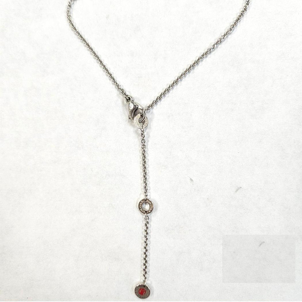 BVLGARI “Save the Children” Sterling Silver Chain Necklace – 18" – Adjustable  MD-EB-0193