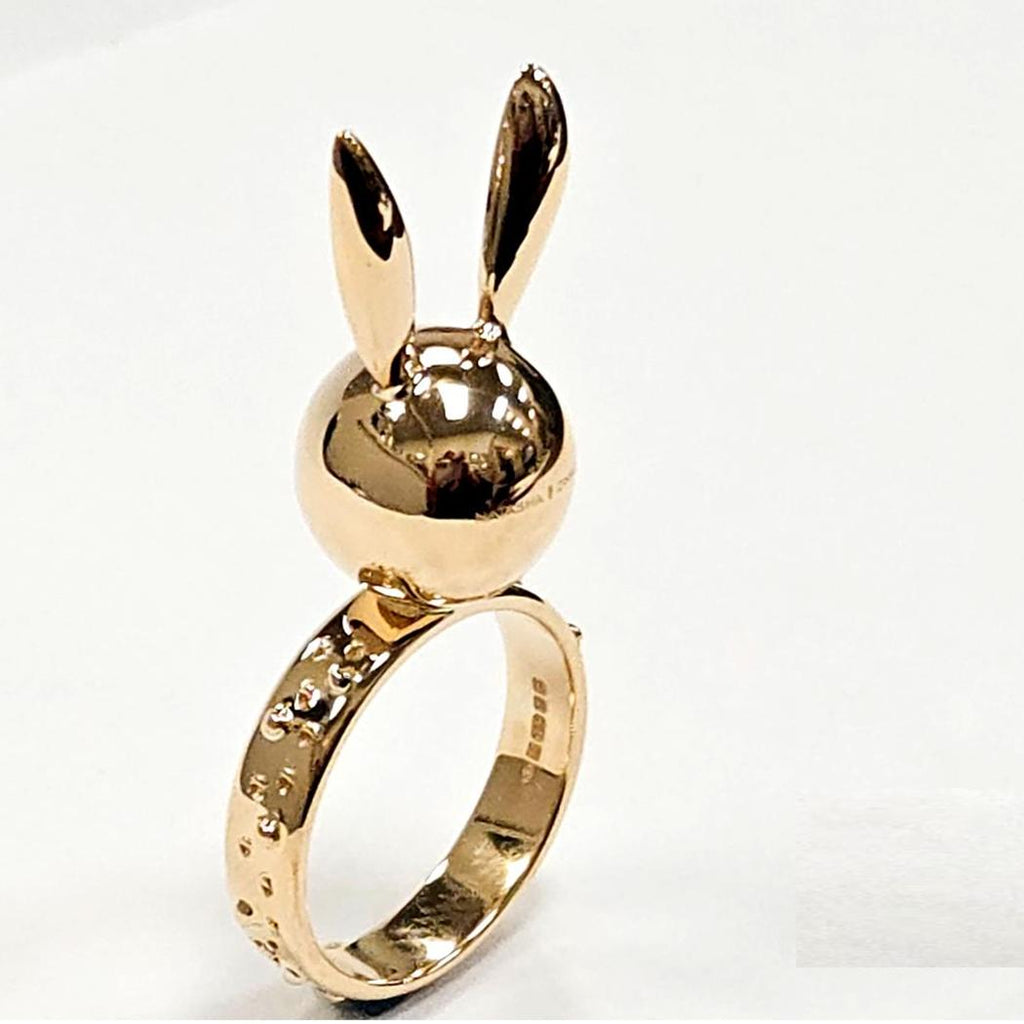 Natasha Zinko 18k Yellow Gold Bunny Ring – Made in France  MD-EB-0231