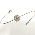 Stone Paris by Marie Poniatowski 18k White Gold Open Flower Diamond Bracelet MD-EB-0245