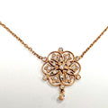 Stone Paris by Marie Poniatowski 18k Rose Gold Diamond Flower Necklace – 0.20ctw MD-WB-0246