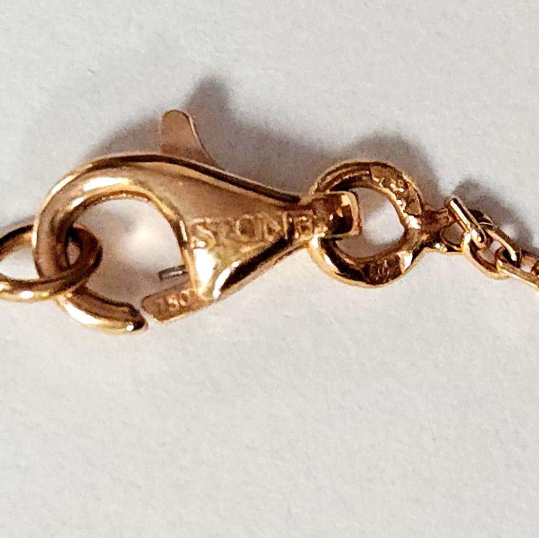 Stone Paris by Marie Poniatowski 18k Rose Gold Diamond Flower Necklace – 0.20ctw MD-WB-0246