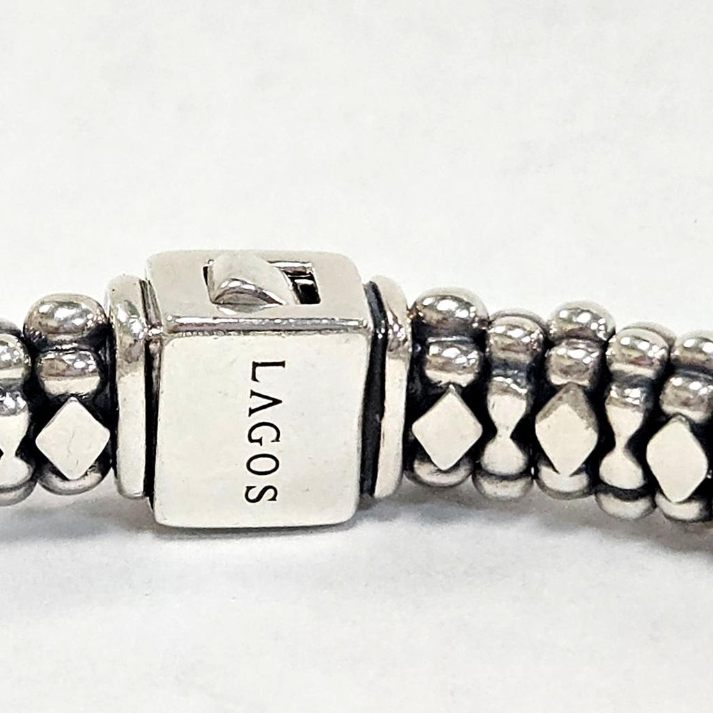 LAGOS Sterling Silver Caviar Collection Bracelet, 6.5"