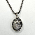 David Yurman Sterling Silver Scarab Pendant Necklace with 18' Chain   MD-EB-0287