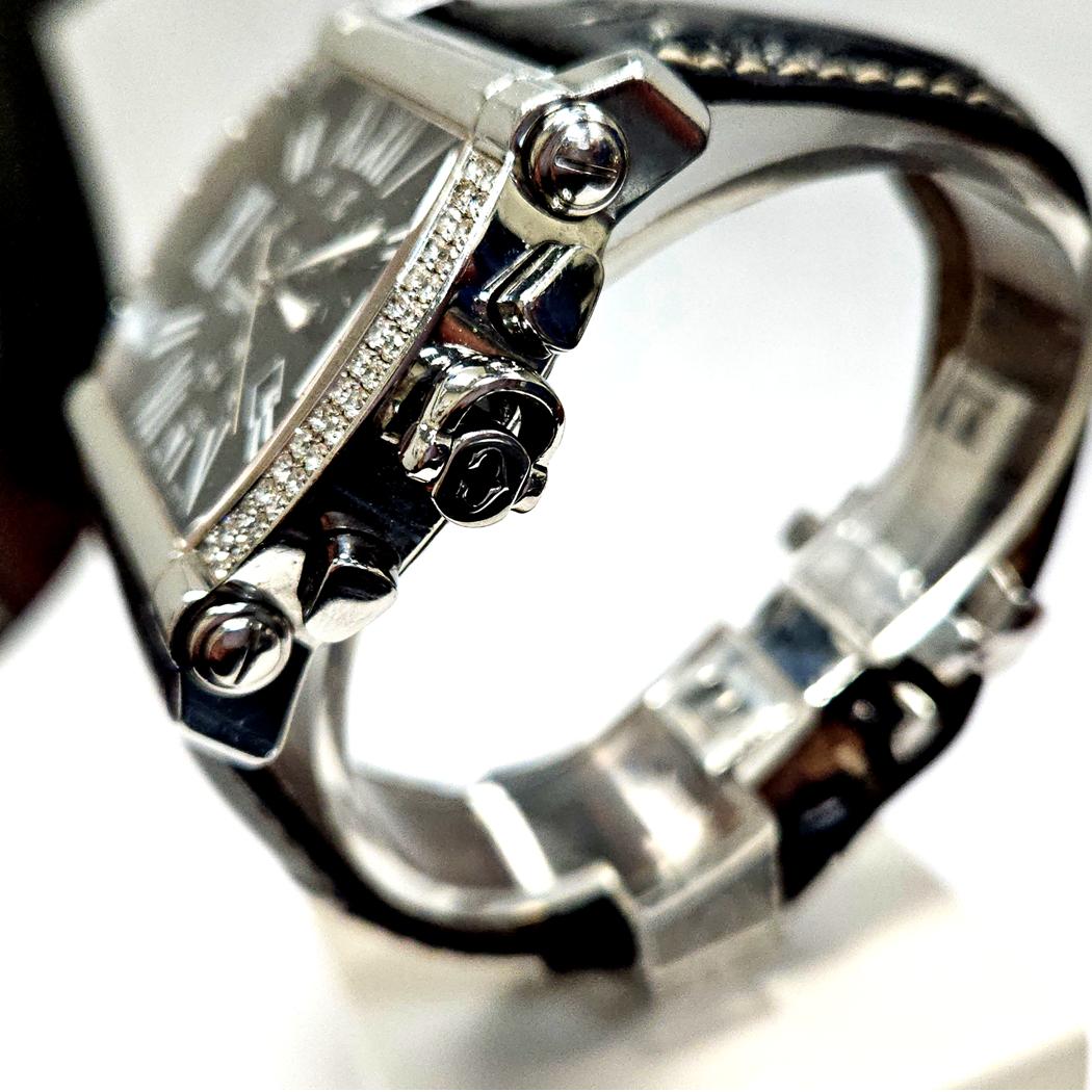 Charriol Stainless Steel Diamond Chronograph Wristwatch, Roman Numeral Dial  MD-EB-0294