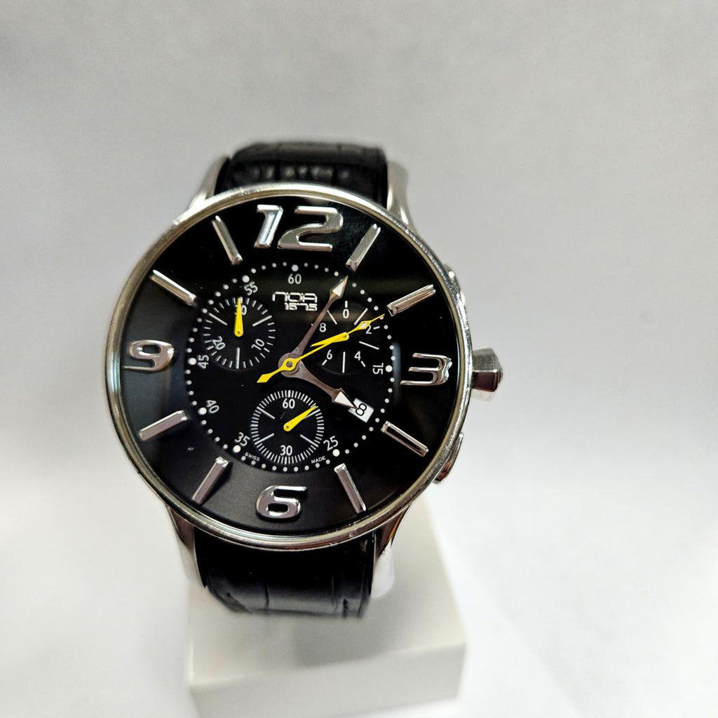 N.O.A 16.75 Men’s Chronograph Wristwatch, Ref. 1675-G-001, Swiss Made, 45mm  MD-EB-0295